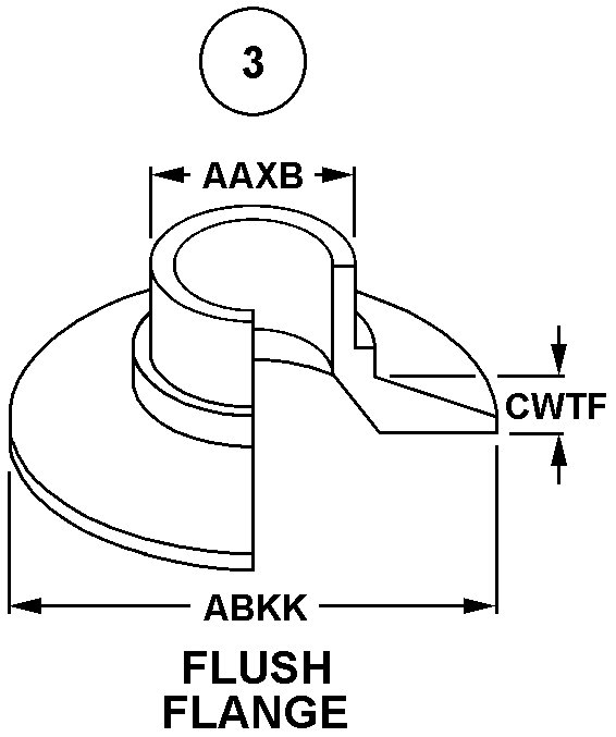 panel fastener flush flange