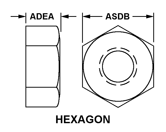 Hexagon nut