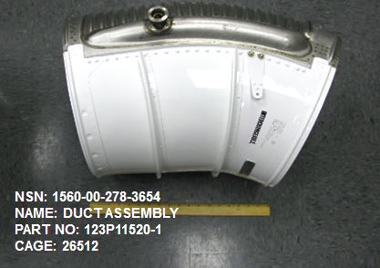 1560-00-278-3654 duct assy