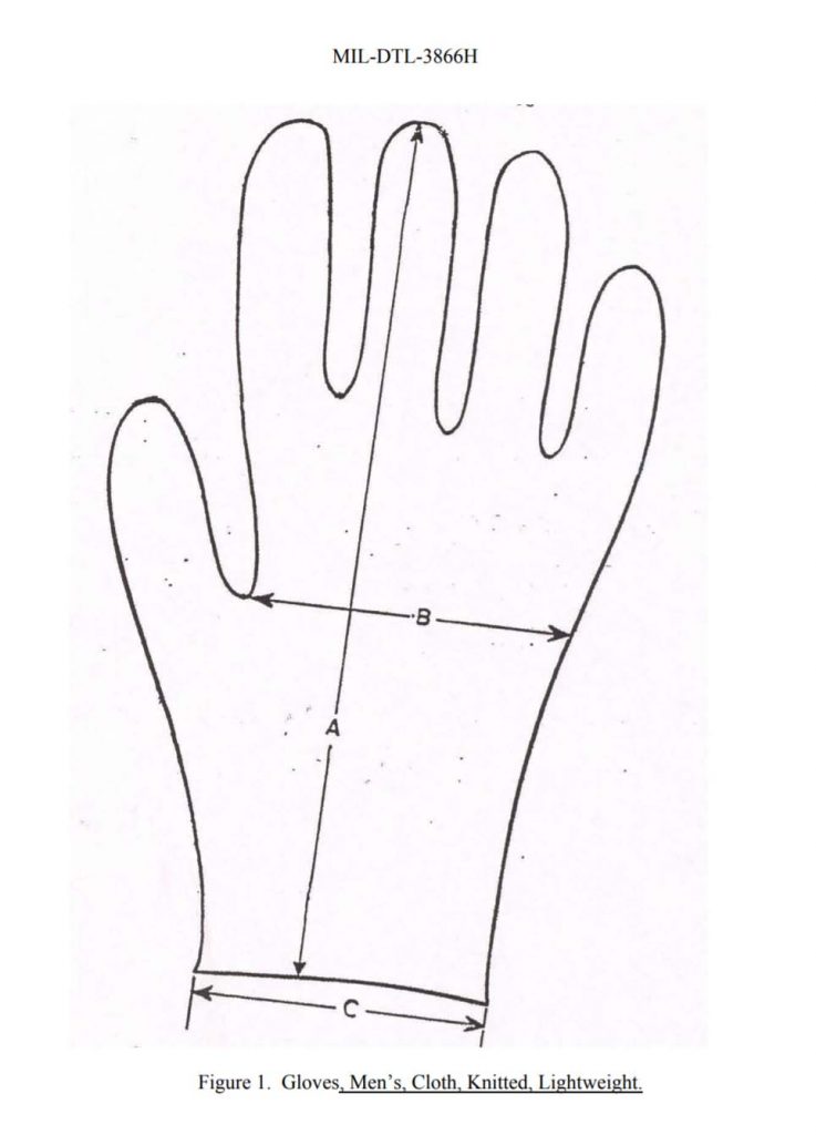 Cloth glove insert