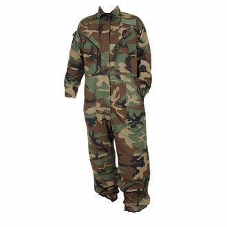 Camouflage mechanic's coveralls