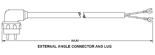 6150-00-165-4284 Power Cable Assembly