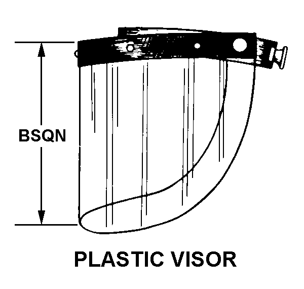 Riot face shield 8415-01-552-7134
