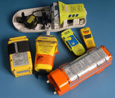 Distress beacon battery