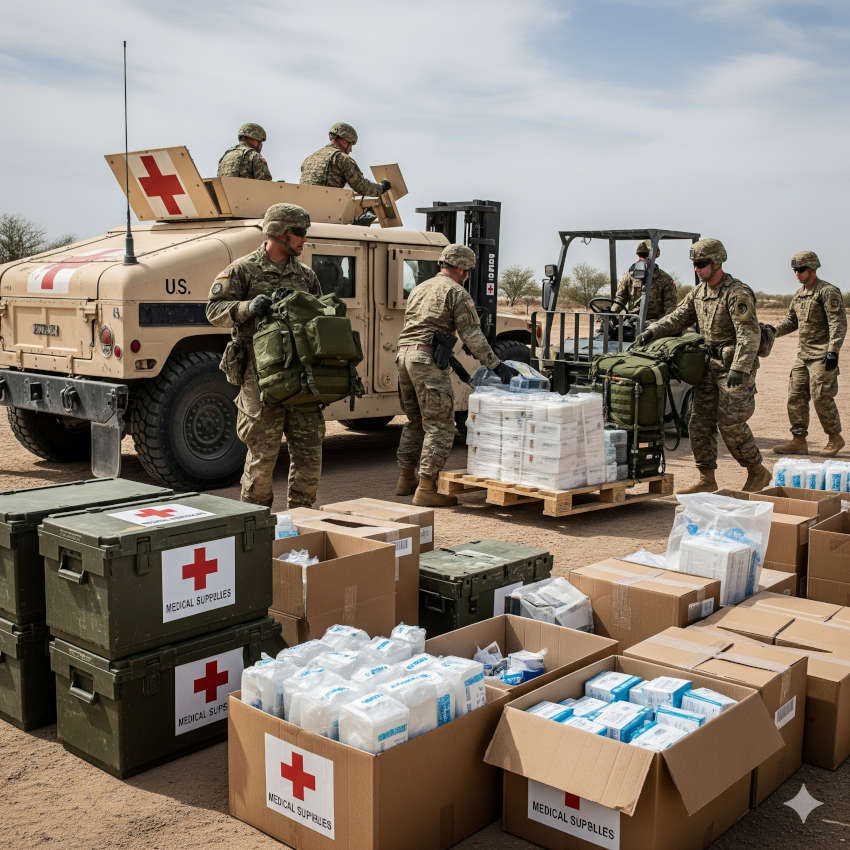 Army medical supplies